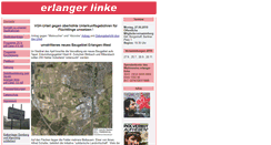 Desktop Screenshot of erlanger-linke.de