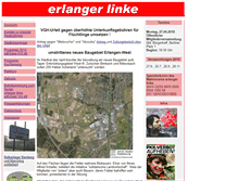 Tablet Screenshot of erlanger-linke.de